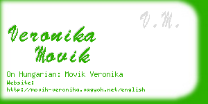 veronika movik business card